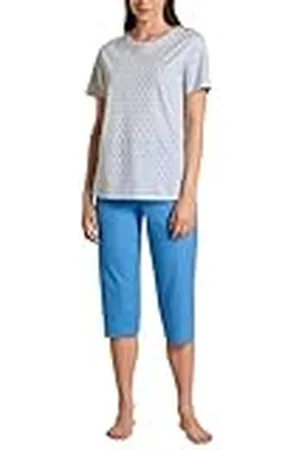 Calida Spring Nights 3/4-dampyjamas, tillverkad av 100% bomull, andningsaktiv och klimatreglerande, , 48-50
