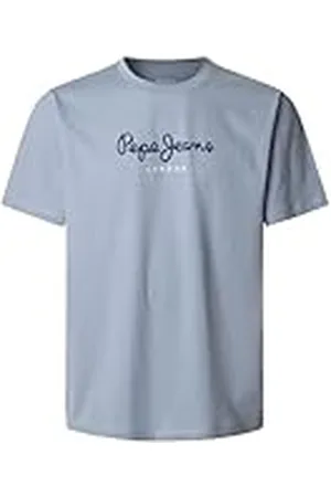 Pepe Jeans Herr EGGO N T-shirt, blå (Ljus THAMES BLUE), S, , S