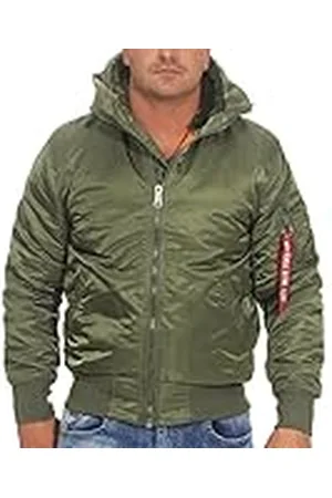 Alpha Industries MA-1 Bomberjacka med huva för män