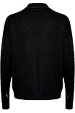 Kaffe Kvinnors tröja Turtleneck lång ärm vanlig passform lätt mönster stickad, , XL
