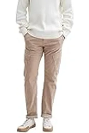 TOM TAILOR Tapered cargobyxor för män, , 3XL