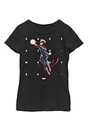 Marvel Captain Shapes T-shirt för flickor, , S