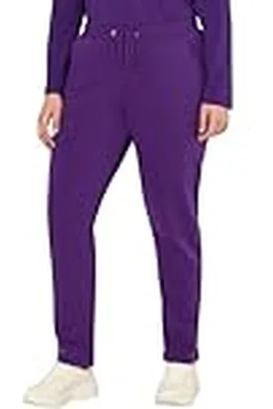 Ulla Popken Dam stora storlekar överdimensionerade sweatpants plus size gosig mjuk insida, elastisk linning, , 50W x 32L