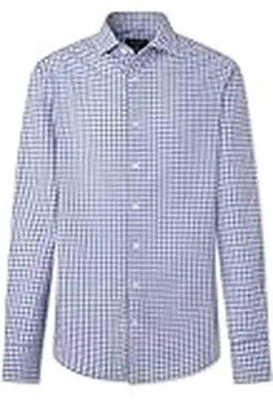 Hackett Tencel rutig herrskjorta i bomull, , S
