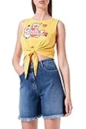 Moschino Bomullströja för kvinnor med logotyp, hjärtan och stjärntryck t-shirt, , 46