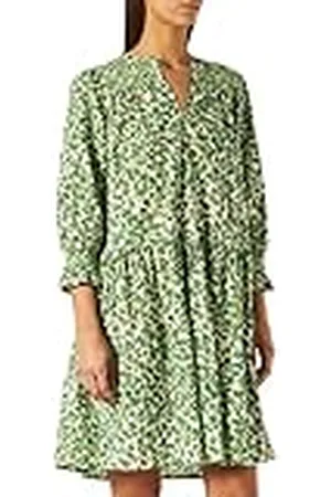 Part Two Dam NadinePW DR Dress, grön mini blomma tryck klänning, 42