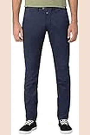 Timezone Slim Jannotz chinos för män, Blå (Navy Micro Point 3899), 38W x 32L