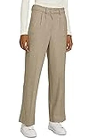 TOM TAILOR Mine to five Damer Tygbyxor med veck 1027723, , 38W / 32L