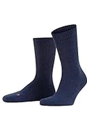 Falke Unisex Walkie Light U So ull funktionellt material enfärgade strumpor, Blå jeans 6670, 42-43 EU