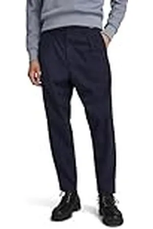 G-Star Män unisex pleated chinos avslappnade byxor, , 38W / 36L