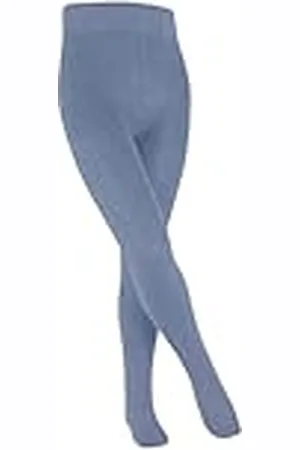 Falke Unisex, barn, familj, strumpbyxor, ventilerande, hållbar, biologisk bomull, ogenomskinlig, med komfortlinning, halkfri, slitstark, platt söm för tryckfri fotspets, 1 st, Blå (lätta jeans 6662)
