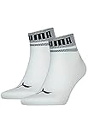PUMA Unisex New Heritage Quarter Hosiery, vit/svart, 43-46 EU
