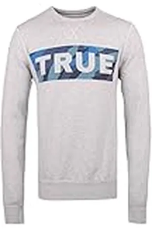 True Religion Herr fleece crew neck äkta tröja, , 3XL