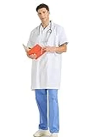 MISEMIYA BATA UNISEX CUELLO SOLAPA MANGAS CORTAS UNIFORME LABORAL CLINICA HOSPITAL LIMPIEZA VETERINARIA SANIDAD HOSTELERÍA - Ref:8162 - XXL