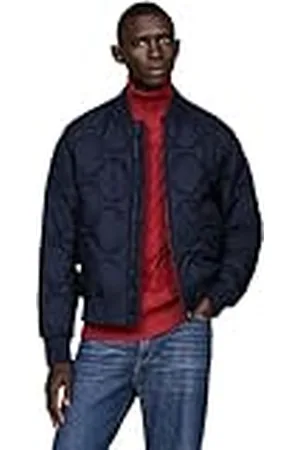 Tommy Hilfiger Herr ONION QUILTAD BOMBER MW0MW37341, bomberjacka, blå, M, , M
