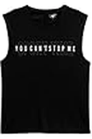Koton Ärmlös sport linne slogantryck crew neck undertröja, , XL