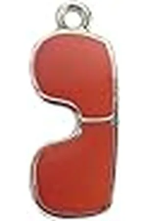 INNSPIRO Metall hänge och emaljerad NICE CHARMS röda solglasögon 8x21mm. 25u., 10x18mm., Metall, Ingen ädelsten
