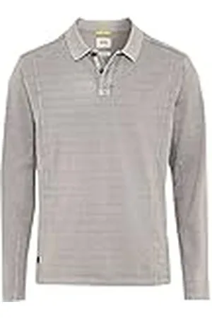 Camel Active Herr 409865/8P01 pikétröja, Stone Grå, M