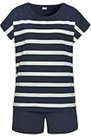 QS by s.Oliver Kort pyjamas för kvinnor i en maritim randig look, , 40-42