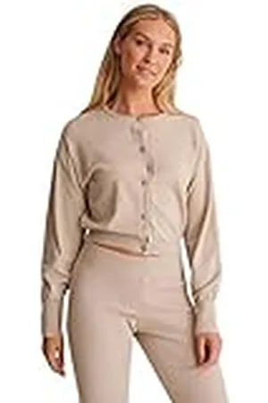 NA-KD Dam ballong ärm stickad cardigan tröja, , S