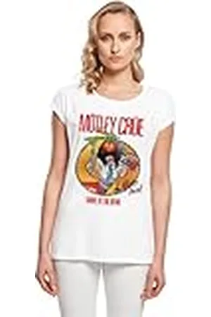 Merchcode Dam-t-shirt Motley Crue – Allister Fiend SATD förlängd axel te, lös passform, bomull 100%, XXL, , XXL