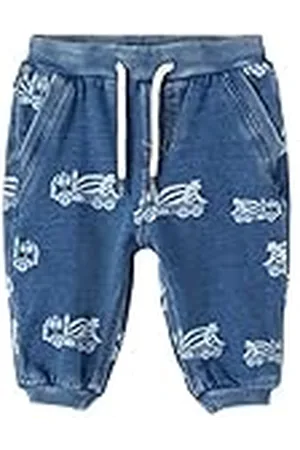 NAME IT Baby pojkar NBMBEN Baggy R SWE DNM byxa 2777-BO D byxor, medium blå denim/AOP:, 50, , 50 cm