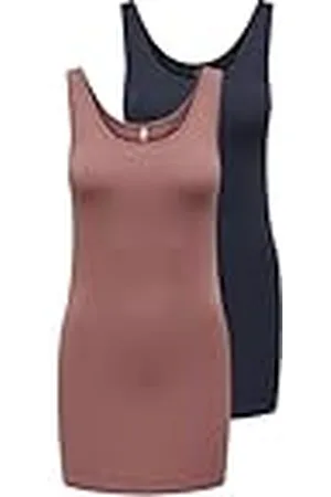 ONLY Damer Onllive Love New Long Tt 2-pack Noos linne, nattsky/pack: Nattsky/Withered Rose, XS