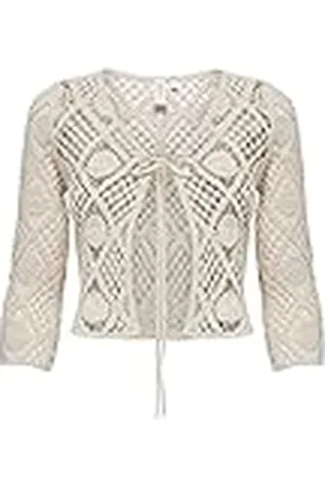 ONLY Bestseller A/S Dam ONLCELIA 34 crocheted cardigan WVN topp, , L, , L