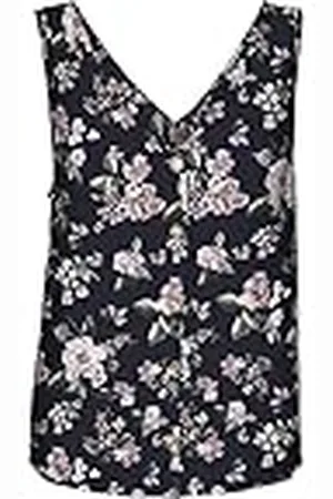 VERO MODA Dam VMBUMPY SL WVN NOOS topp, Navy Blazer/AOP: Big Flower, L, , L