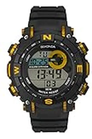 Sekonda Unisex 53 mm utomhusklocka, gummirem, larm, datum, ljus, vattentålig upp till 50 m, , Rem