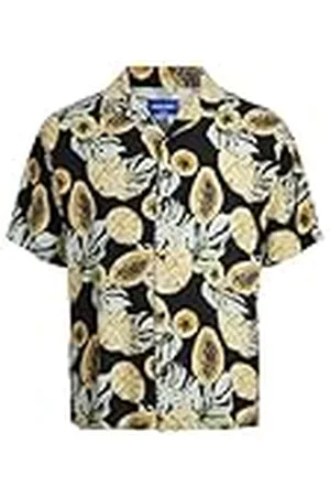 JACK & JONES Herr Tampa tryckt kortärmad skjorta, , M
