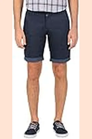 Timezone Slim Jannotz shorts för män, Blå (marin mikro-punkt 3899), 40W