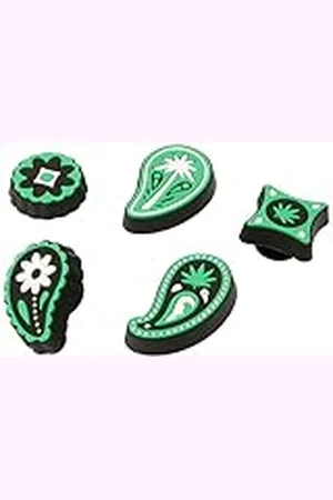 Crocs Unisex 5-pack skoberlocker, en storlek, , en storlek, en storlek, en storlek, Kaschmir, Kein Edelstein, One Size, Kaschmir, kein edelstein
