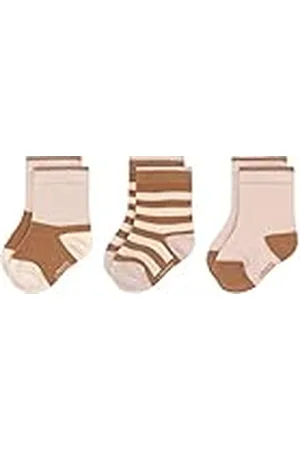 LÄSSIG LÄSSIG unisex barn- och babystrumpor, set om 3, rosa karamell, storlek 15-18