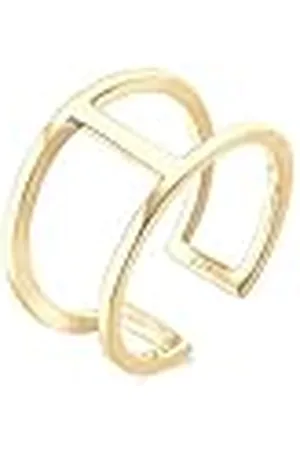 Elli Ring dam geo minimal trend i 925 sterlingsilver, 54 EU, fasettad slipning, Utan