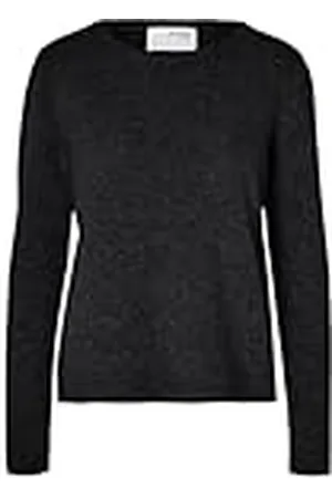 SELECTED SLFMANILA LS Stickad kashmir O-hals NOOS, , XL