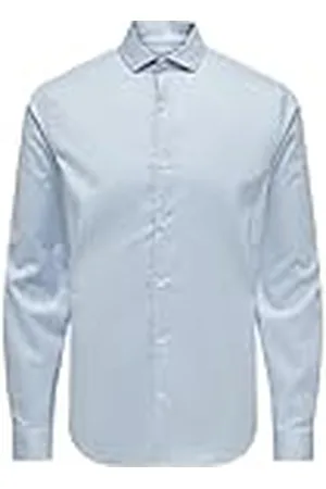 Only & Sons Onsjordan Life Slim Twill Ls skjorta långärmad tröja, , M