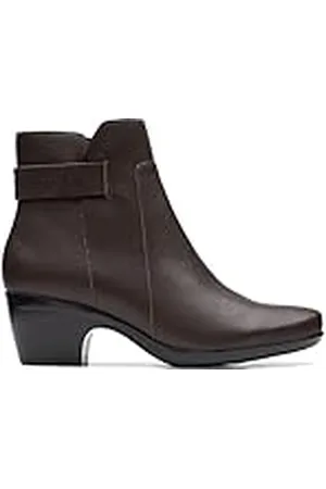 Clarks Damer Emily Holly Fashion båt, Dark Brown Lea, 39,5 EU