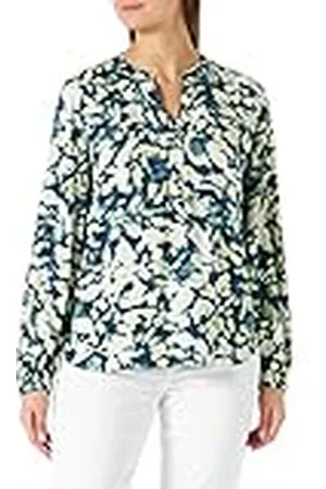 TOM TAILOR Mine to five Damer Mönstrad blus med ballongärmar 1024624, , 36