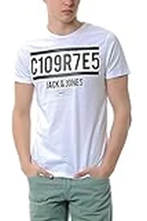 JACK & JONES Jack and Jones kortärmad t-shirt med rund hals för män, , S