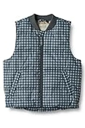 WHEAT Sommar Puffer WaistJacke Andre Bordsduk 8 000 mm Dunväst, 1306 Blue Check, 98/3y Unisex Vuxen, , 98/3y