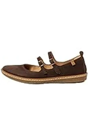 El Naturalista N5348 korall, Mary Jane kvinnors platta skor, brun, 42 EU, , 42 EU