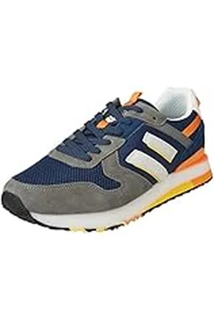 Lumberjack Warner gymnastiksko för män, Grey Navy Blue, 9,5 UK, , 42 EU