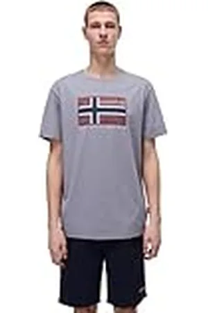 Napapijri Semiles kortärmad T-shirt grå storlek M, , M