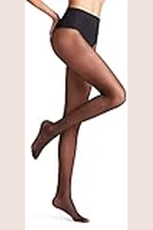 Falke Dam Shaping Top 20 DEN strumpbyxor transparent matt formar mage och höft stödstrumpbyxor figurformande fina strumpbyxor fint mjukt material 1 styck, Svart (svart 3009), L