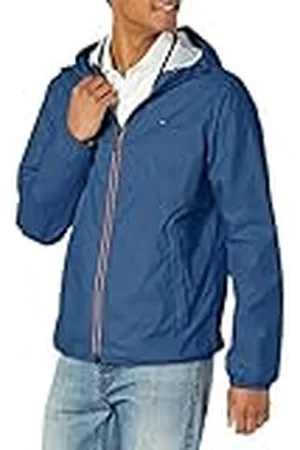 Tommy Hilfiger Aktiv regnjacka för män med tricolor dragkedja