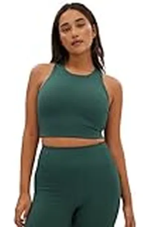 GIRLFRIEND COLLECTIVE Rib Dylan Sports Bra, Women’s Rib Sports Bra, Full Cover Wellness Bra, Without Underwire and padding, For Yoga, Jogging, Pilates, Sizes XXS-6XL
