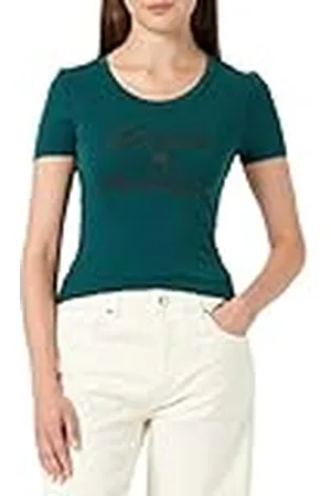 Moschino Dam tight-fit korta ärmar med lockigt märke tryck T-shirt, , 48