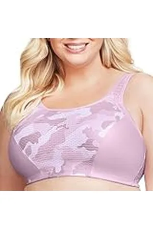 Glamorise Sportkläder Conôle Réglable Sans Armature #1166 gymtoppar, Imprimé kamouflage Rose, 90I