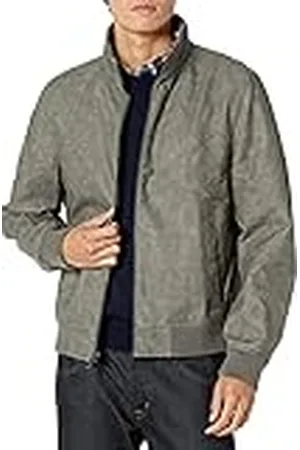 Tommy Hilfiger Herr Smooth Lamb Touch Fuskläder Ofylld Vindjacka Bomberjacka, , M